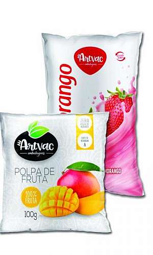 Embalagens personalizadas para polpa de frutas